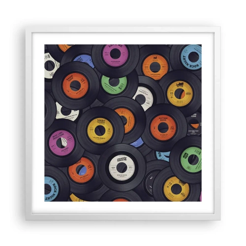 Plakat w białej ramie - Kolory klasyki - 50x50 cm