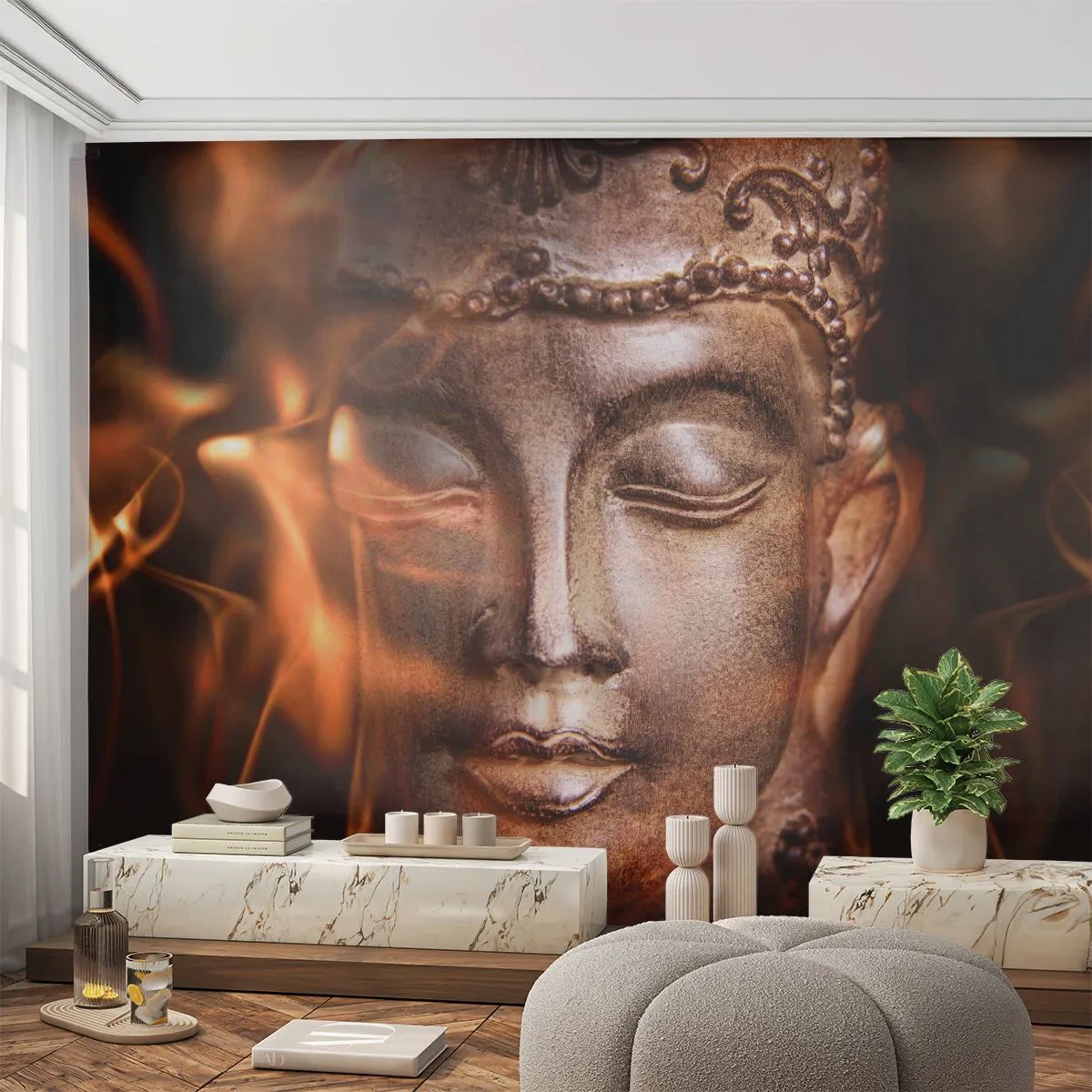 Fototapeta Samoprzylepna Deluxe Sticker - Istnieje tylko tu i teraz - Budda, Religia, Azja - 250x175 cm