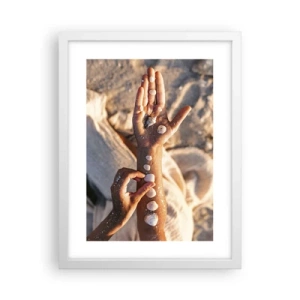 Plakat w białej ramie - Piękno w zasięgu ręki - 30x40 cm