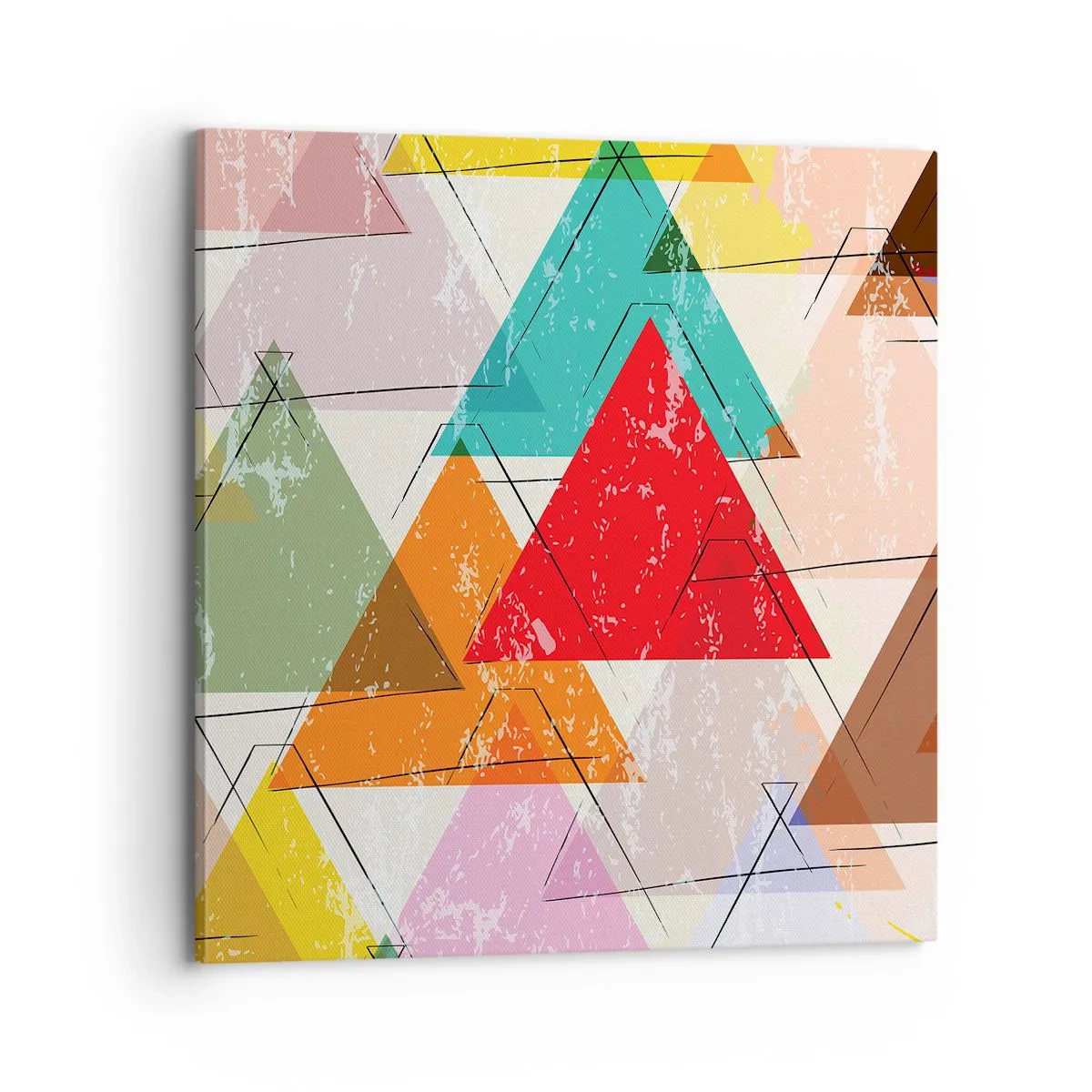 Obraz na płótnie - Trzy po trzy - 70x70 cm