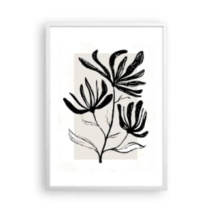 Plakat w białej ramie - Szkic do zielnika - 50x70 cm
