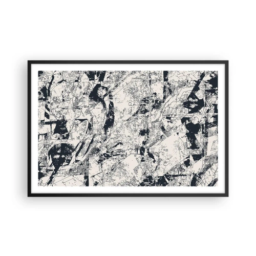 Plakat w czarnej ramie - Przenikanie przeciwieństw - 91x61 cm