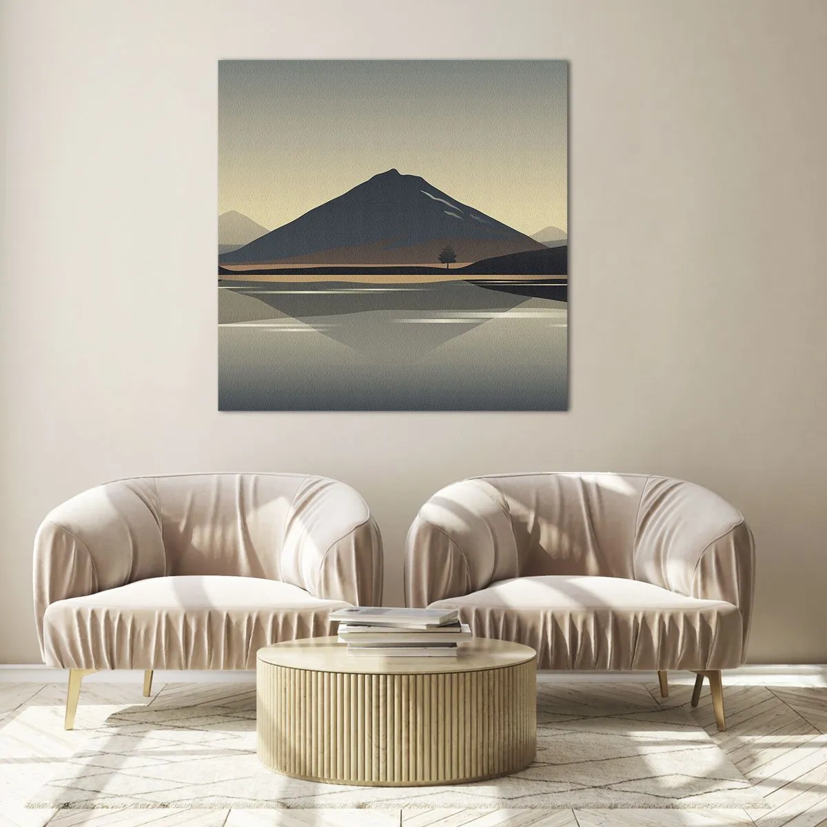 Obraz na szkle - Lustrzane odbicie - 30x30 cm