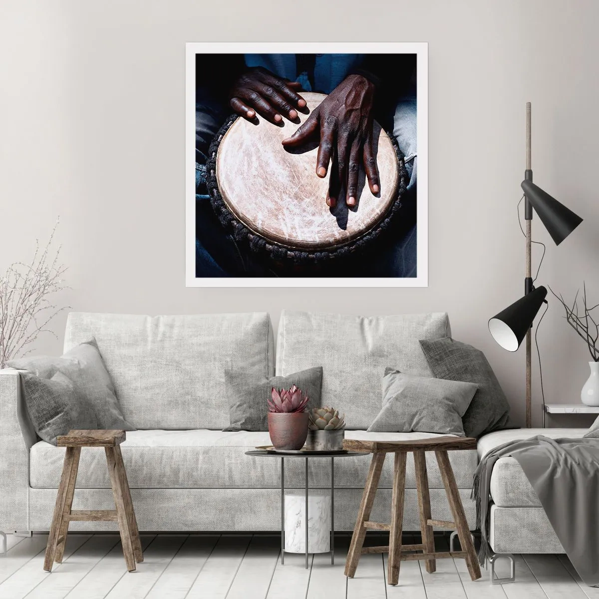 Plakat - Żyj w swoim rytmie - 50x50 cm