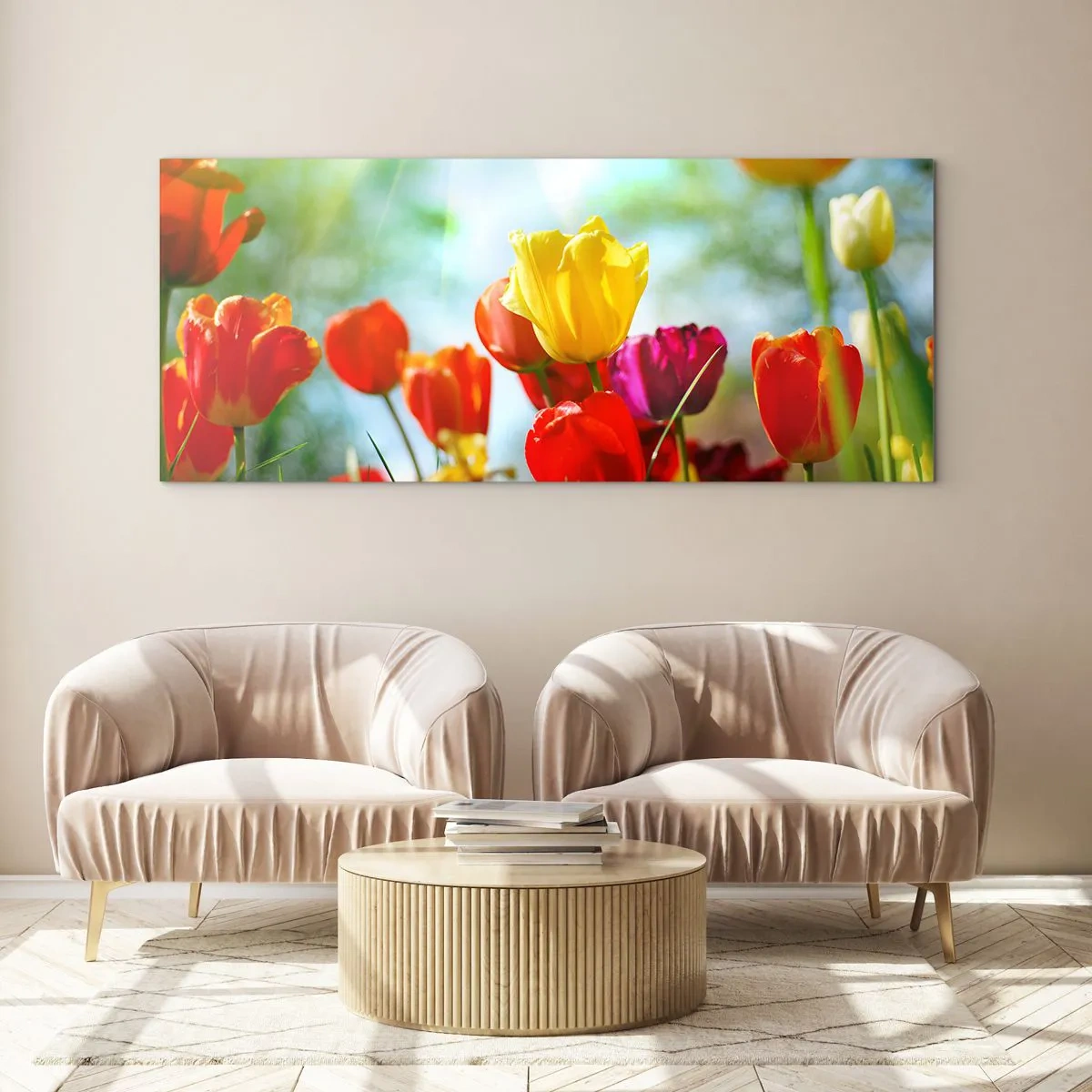 Obraz na szkle - Wszystkie barwy słońca - 100x40 cm