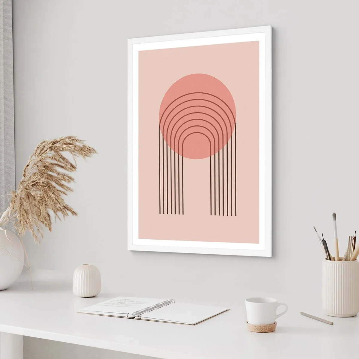 Plakat w białej ramie - Nieodparte przyciąganie - 30x40 cm