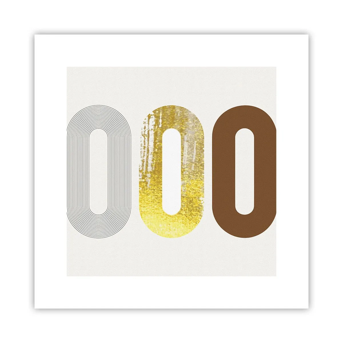 Plakat - Ooo! - 30x30 cm