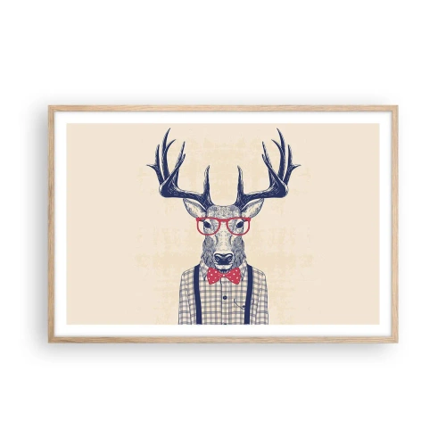 Plakat w ramie jasny dąb - Zabawna ekstrawagancja - 91x61 cm