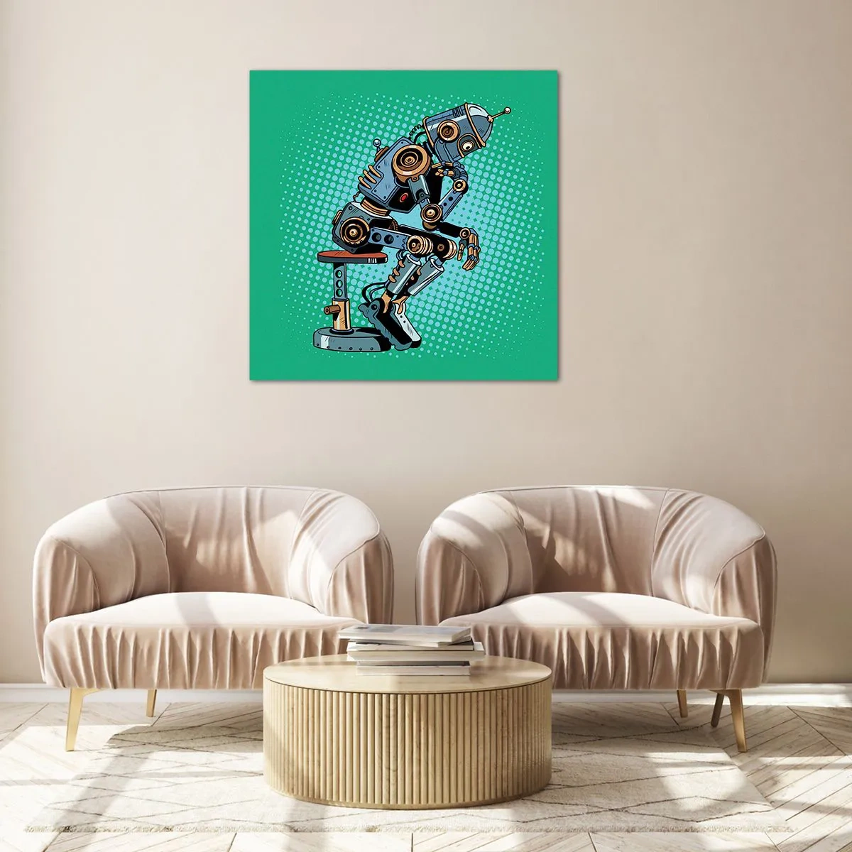 Obraz na szkle - Nad istotą bytu - 40x40 cm