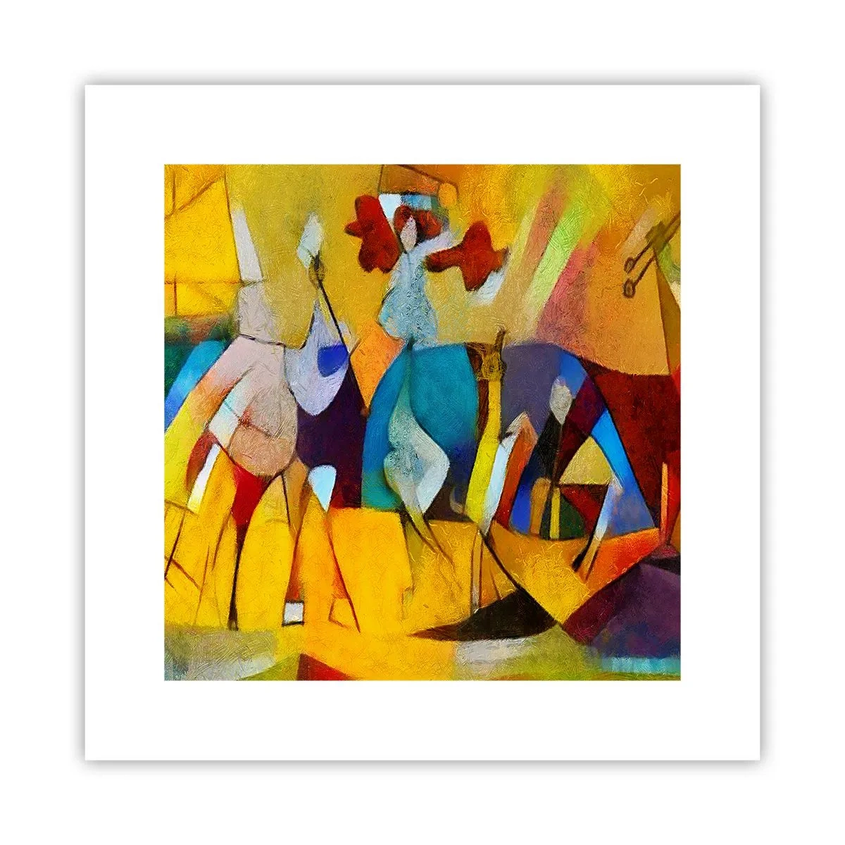 Plakat - Słońce - życie - radość - 30x30 cm