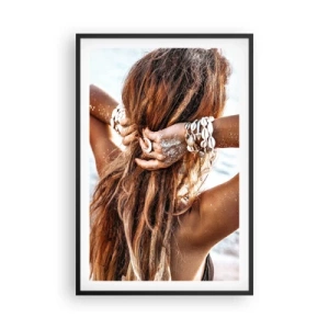 Plakat w czarnej ramie - Siostra wody i słońca - 61x91 cm