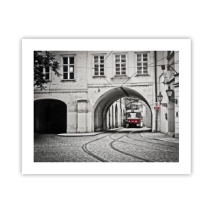 Plakat - Przez miejski labirynt - 50x40 cm