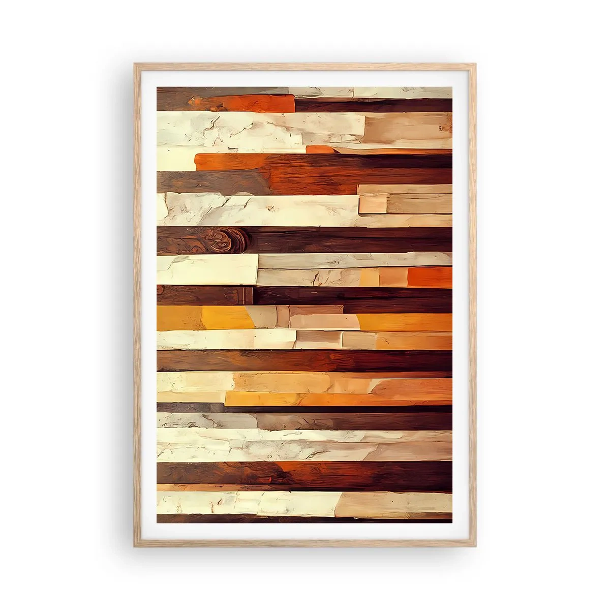 Plakat w ramie jasny dąb - Hymn leśnych drzew - 70x100 cm