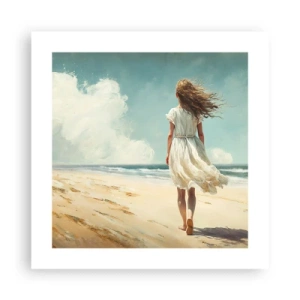 Plakat - Na spotkanie słońca i wiatru - 40x40 cm