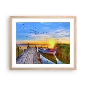 Plakat w ramie jasny dąb - Do widzenia, do jutra - 50x40 cm