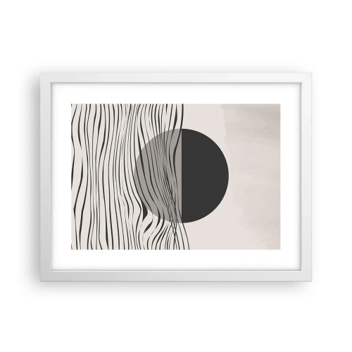 Plakat w białej ramie - Kompozycja połowiczna - 40x30 cm