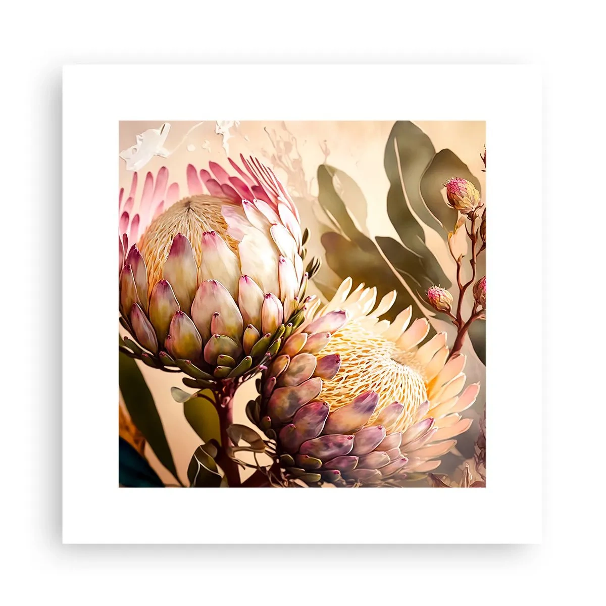Plakat - Czule objęte - 30x30 cm