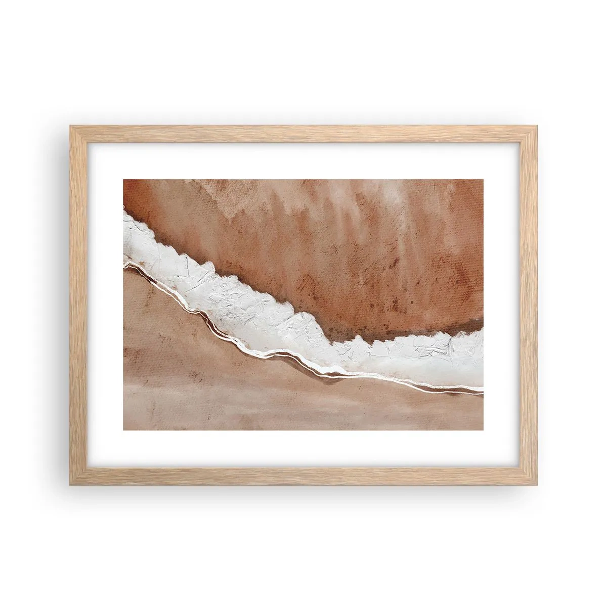 Plakat w ramie jasny dąb - W kolorach ziemi - 40x30 cm