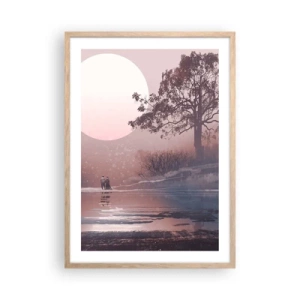 Plakat w ramie jasny dąb - Nocne dziwy - 50x70 cm