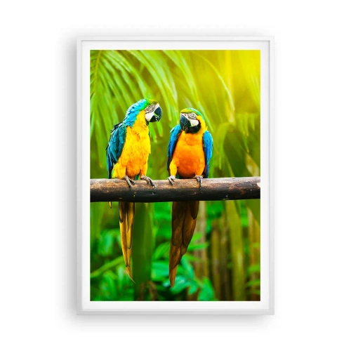 Plakat w białej ramie - A słyszałaś, że ona…? - 70x100 cm