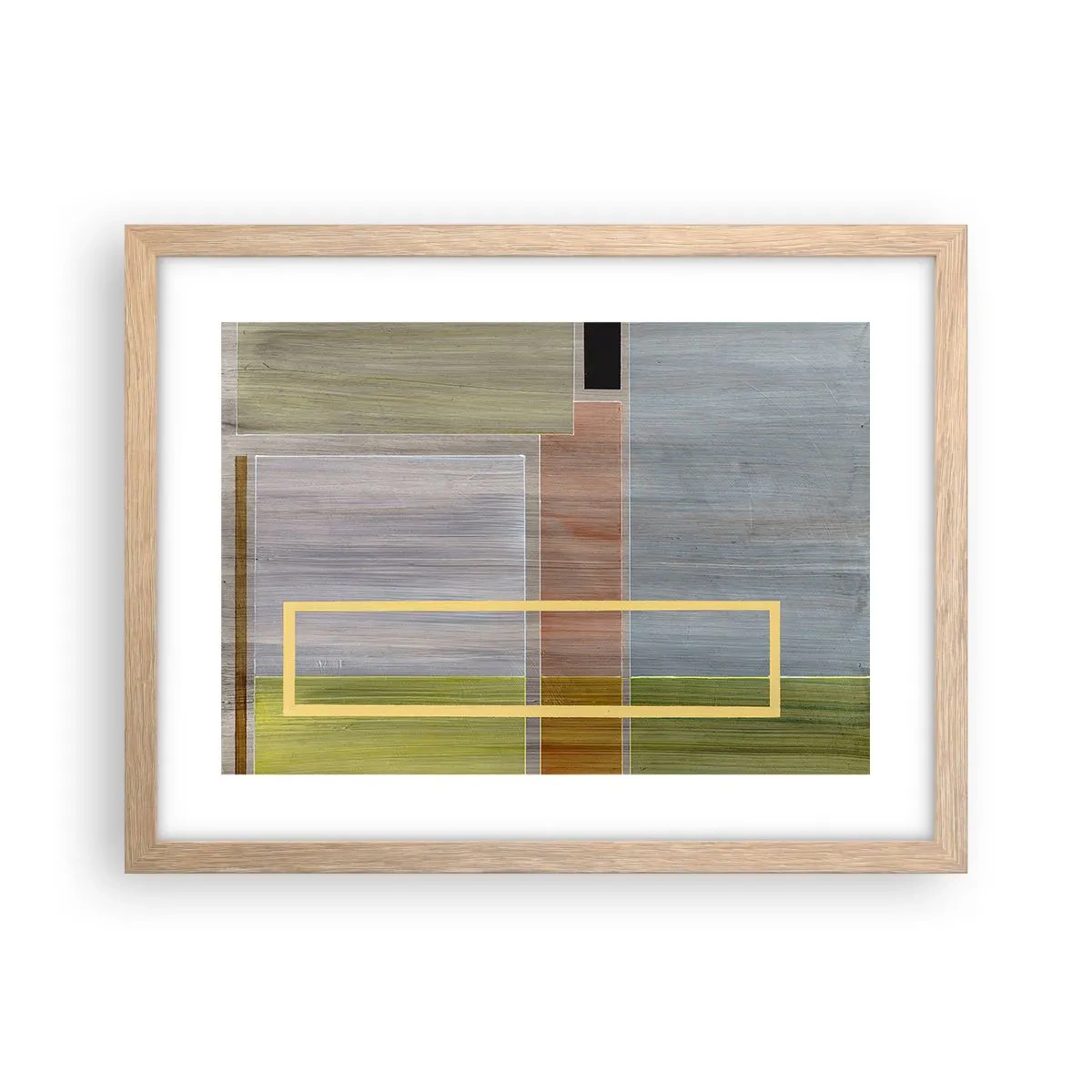 Plakat w ramie jasny dąb - Prosto i spokojnie - 40x30 cm