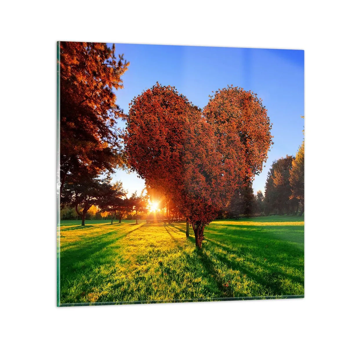 Obraz na szkle - I jak nie kochać jesieni - 70x70 cm