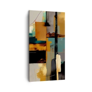Obraz na płótnie - Abstrakcja – światło i cień - 45x80 cm