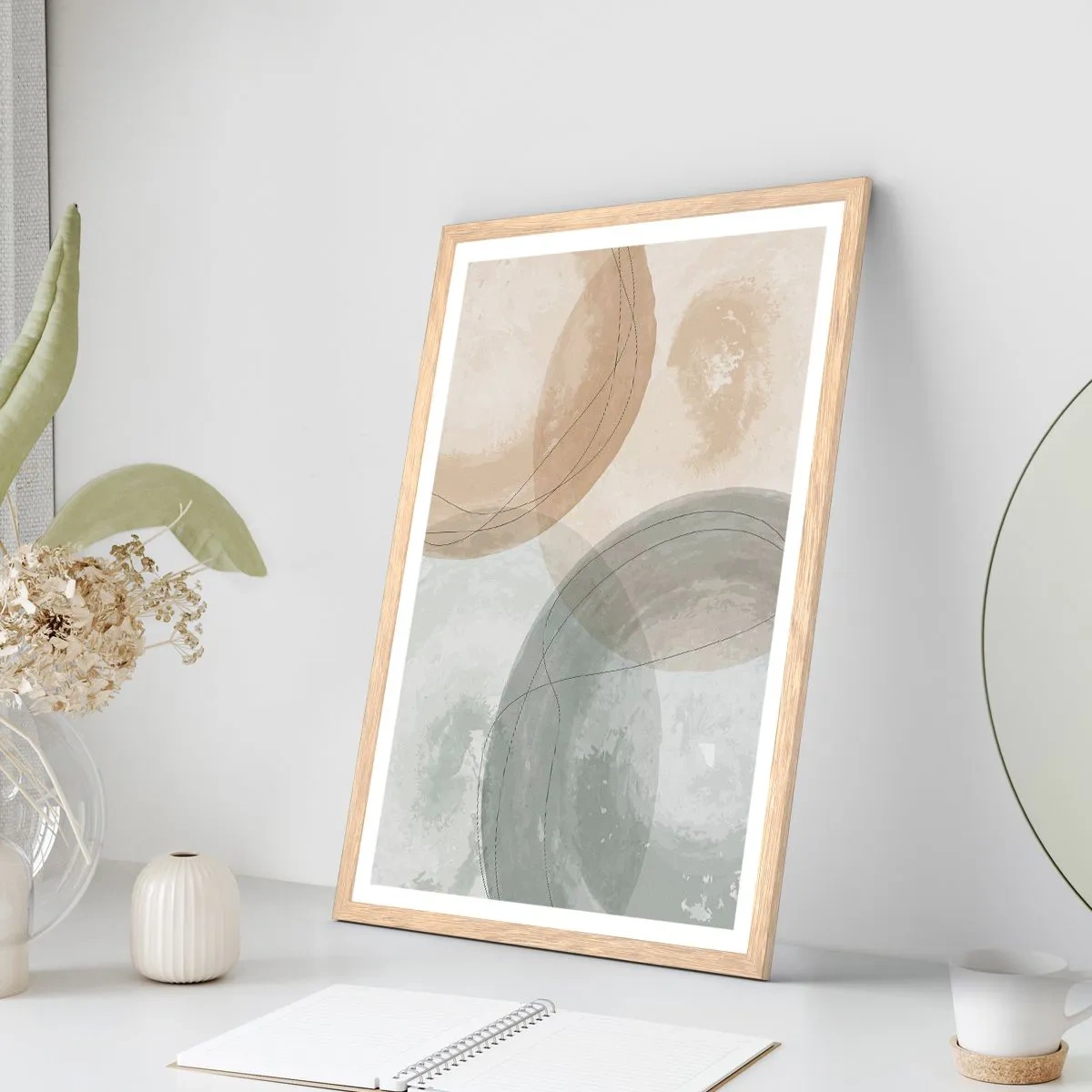 Plakat w ramie jasny dąb - Przenikanie światów - 30x40 cm