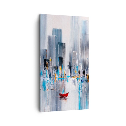 Obraz na płótnie - Metropolia nad zatoką - 45x80 cm