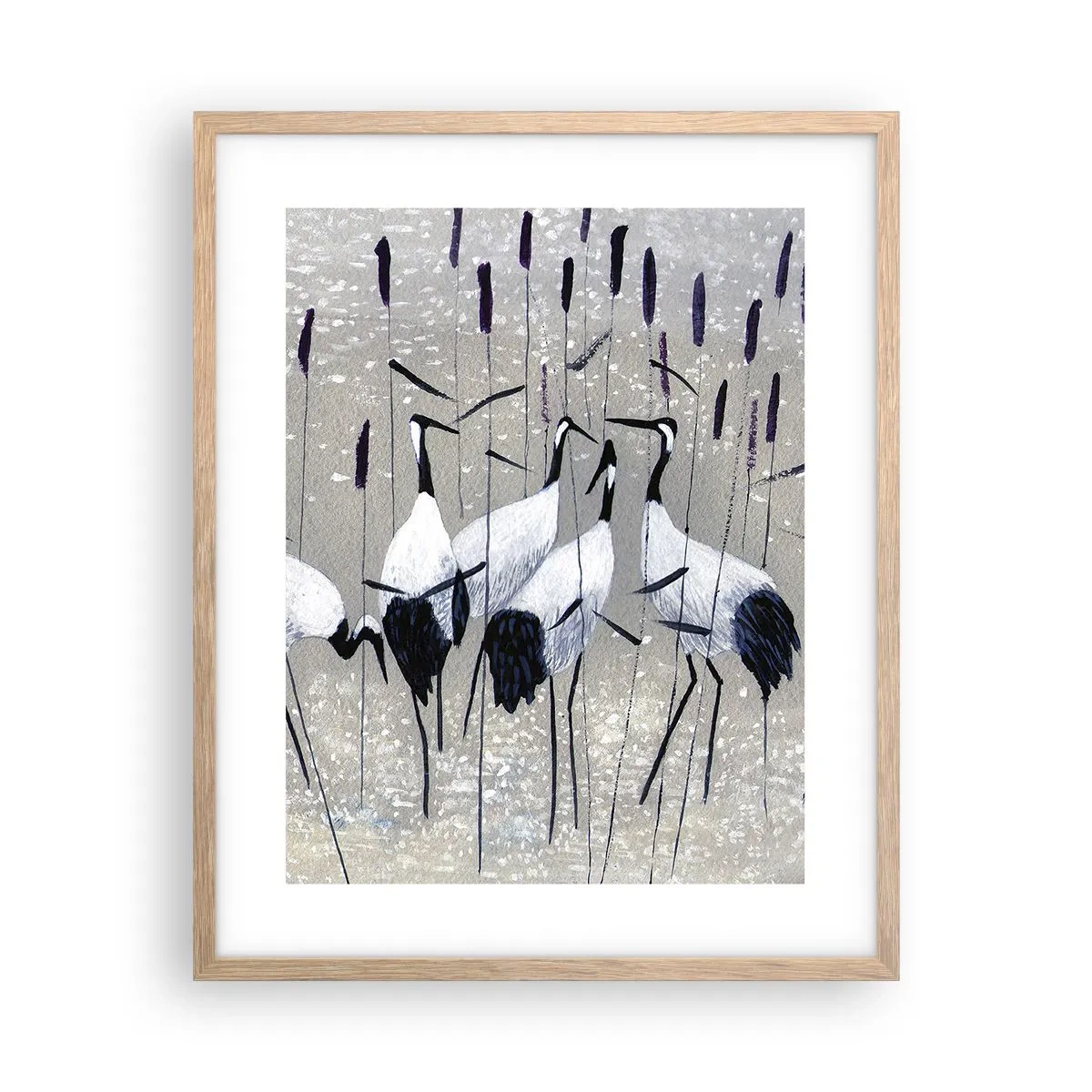 Plakat w ramie jasny dąb - Wśród swoich - 40x50 cm