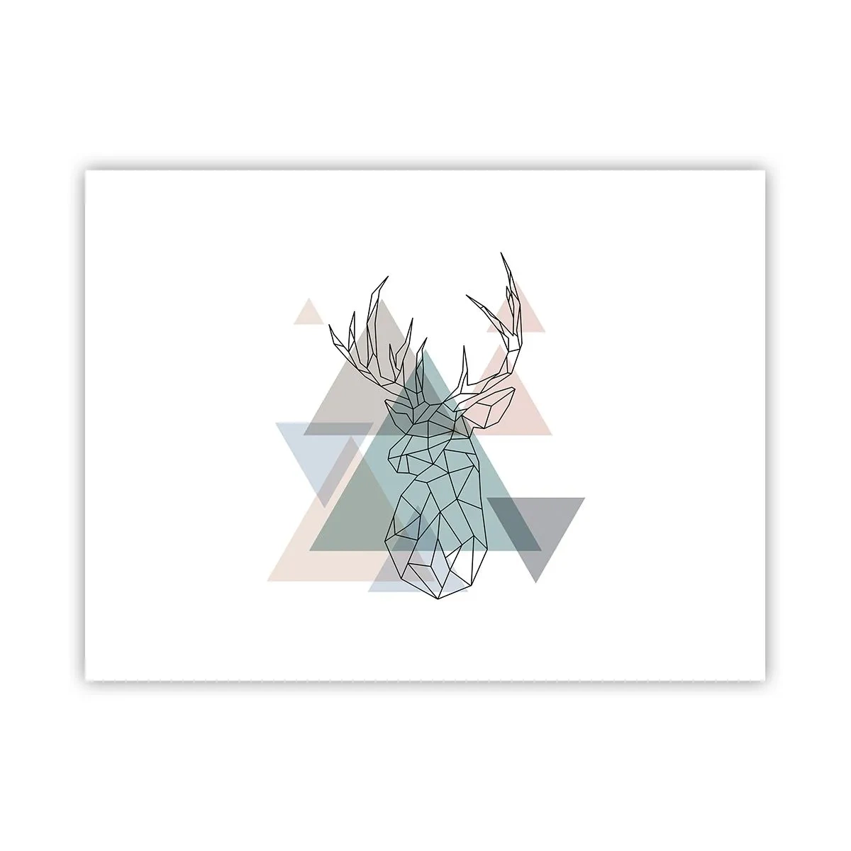 Plakat - W geometrycznym lesie - 40x30 cm