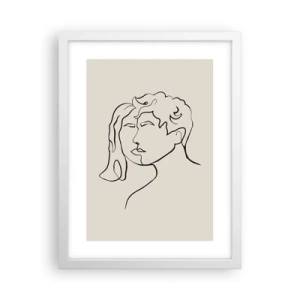 Plakat w białej ramie - I stała się jedność - 30x40 cm