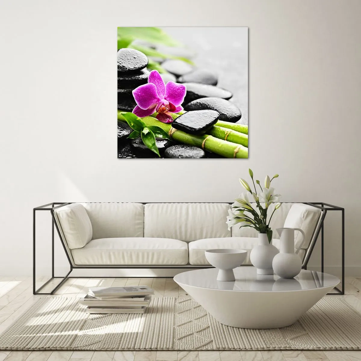 Obraz na szkle - W spokojnej równowadze - 40x40 cm