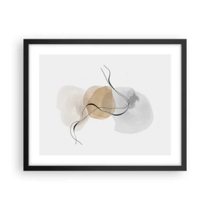 Plakat w czarnej ramie - Powietrzne paciorki - 50x40 cm