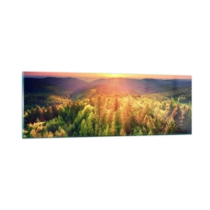 Obraz na szkle - Wierzchołki i szczyty - 90x30 cm
