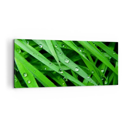 Obraz na płótnie - Zagraj w zielone - 100x40 cm