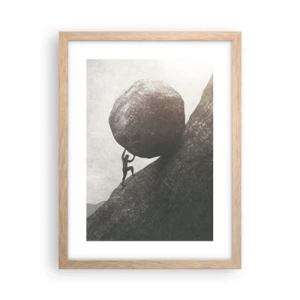 Plakat w ramie jasny dąb - Wierzę wbrew nadziei - 30x40 cm