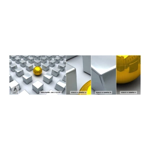 Fototapeta Próbka Samoprzylepna Deluxe Sticker - Dlaczego ja? Kompozycja geometryczna - Abstrakcja, 3D, Grafika - 100x30 cm