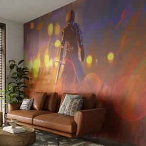 Fototapeta Premium Sand - Błędny rycerz - Abstrakcja, Fantasy, Wojownik - 150x105 cm