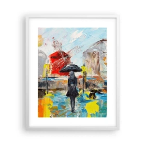Plakat w białej ramie - Paryskie legendy - 40x50 cm