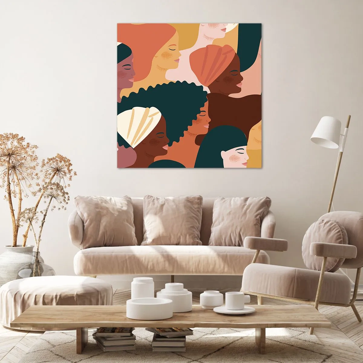 Obraz na płótnie - Tylko kobiecość - 70x70 cm