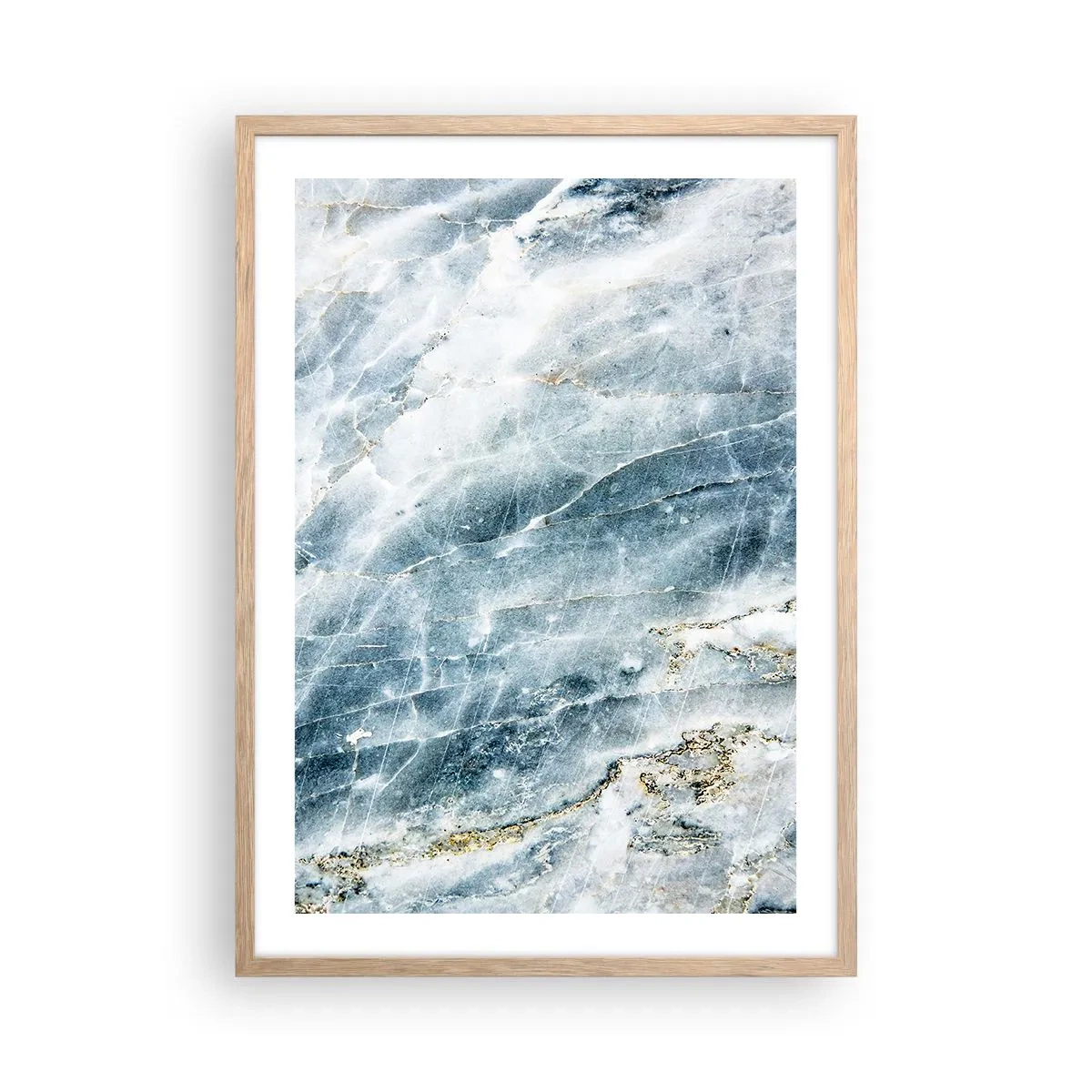 Plakat w ramie jasny dąb - Lodowy świat - 50x70 cm