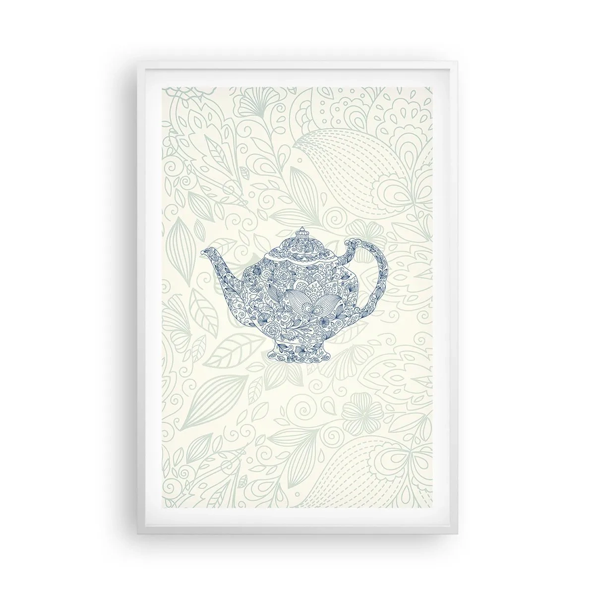 Plakat w białej ramie - Herbaty czar - 61x91 cm