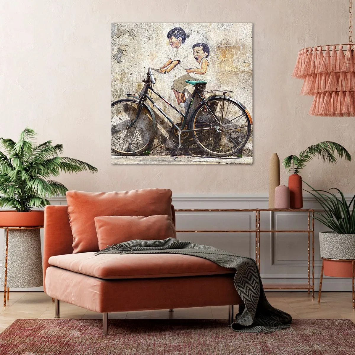 Obraz na płótnie - Prawda czy fałsz? - 70x70 cm