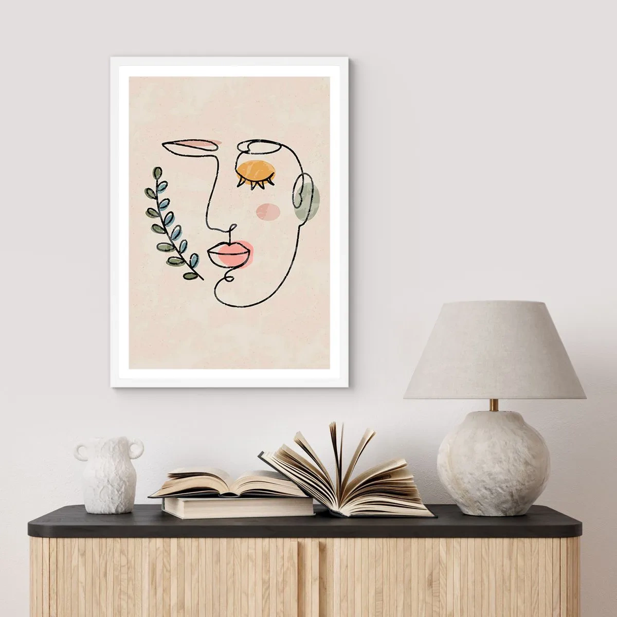 Plakat w białej ramie - Spokój odnaleziony - 70x100 cm