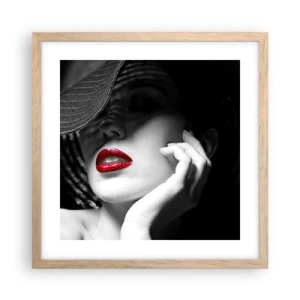 Plakat w ramie jasny dąb - Studium w szkarłacie - 40x40 cm
