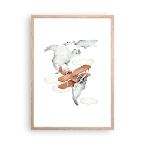 Plakat w ramie jasny dąb - W pionierskim duchu - 50x70 cm