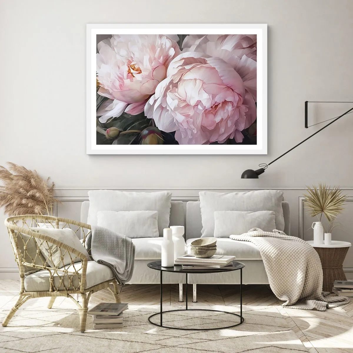 Plakat w białej ramie - Zatrzymane w rozkwicie - 70x50 cm