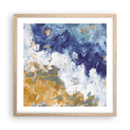 Plakat w ramie jasny dąb - Taniec żywiołów - 50x50 cm