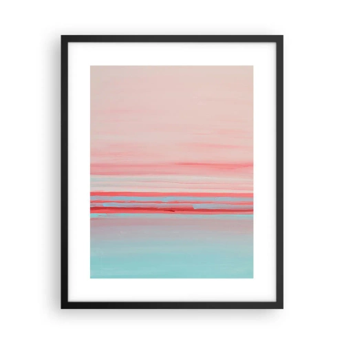 Plakat w czarnej ramie - Abstrakcja o świcie - 40x50 cm